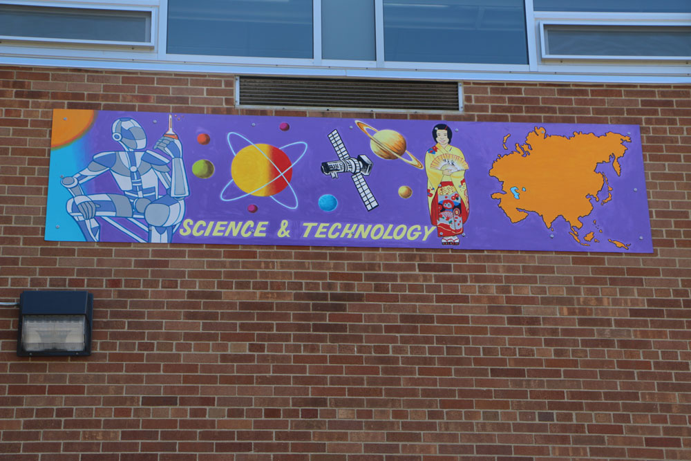 Example of a school beautification project