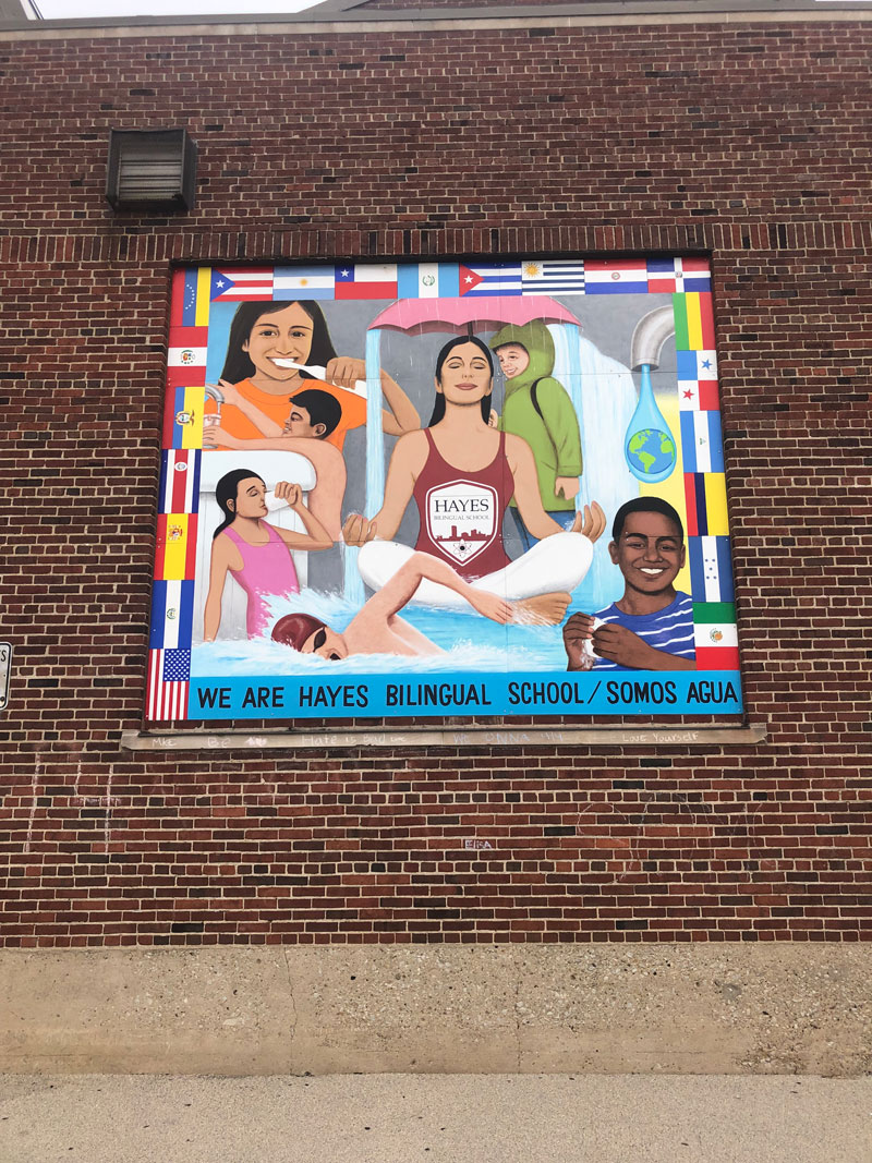 Example of a school beautification project